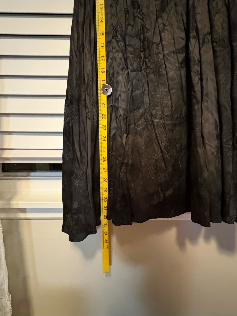 Desigual Black Pleated Textured Midi Skirt, Size Small (EUC) - Picture 6 of 9